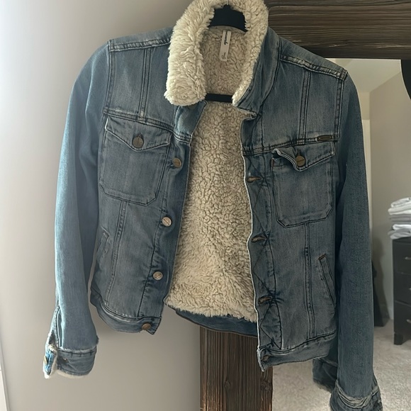Sherpa Lined Jean Jacket - Picture 1 of 5